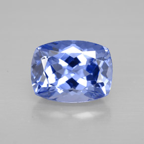 Tanzanite naturale blu da 1,78 ct, taglio a cuscino, VVS-VS