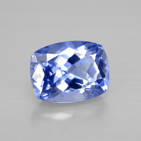 Tanzanite naturale blu da 1,78 ct, taglio a cuscino, VVS-VS