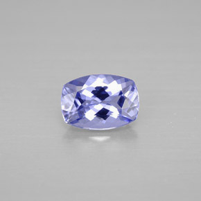 Tanzanite naturale viola da 0,84 ct, taglio a cuscino, VVS-VS