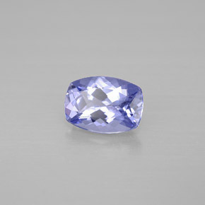 Tanzanite naturale viola da 0,84 ct, taglio a cuscino, VVS-VS
