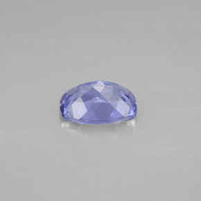 Tanzanite naturale viola da 0,84 ct, taglio a cuscino, VVS-VS
