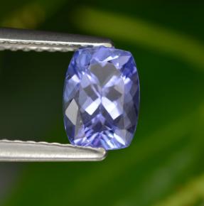 Tanzanite naturale blu da 0,99 ct, taglio a cuscino, VVS-VS