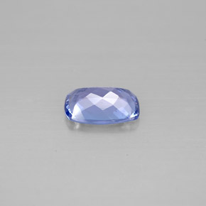 Tanzanite naturale viola da 0,69 ct, taglio a cuscino, VVS-VS