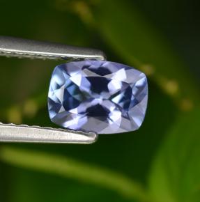 Tanzanite naturale blu da 0,90 ct, taglio a cuscino, VVS-VS