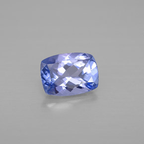 Tanzanite naturale blu da 0,95 ct, taglio a cuscino, VVS-VS