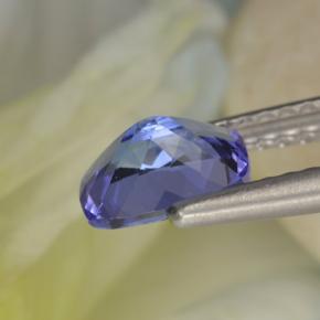 Tanzanite naturale blu da 0,90 ct, taglio a cuscino, VVS-VS