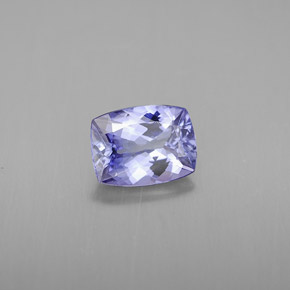 Tanzanite naturale viola da 0,92 ct, taglio a cuscino, IF