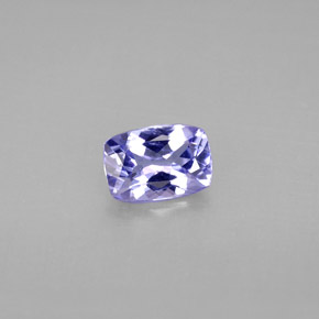 Tanzanite naturale viola da 0,85 ct, taglio a cuscino, VVS-VS
