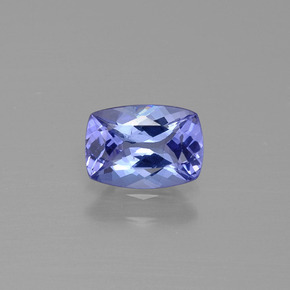 Tanzanite naturale viola da 0,86 ct, taglio a cuscino, VVS-VS