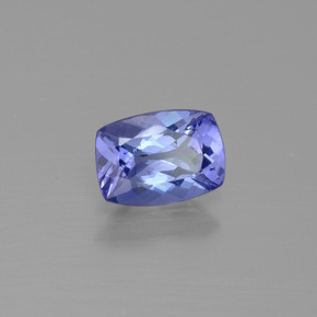 Tanzanite naturale viola da 0,86 ct, taglio a cuscino, VVS-VS