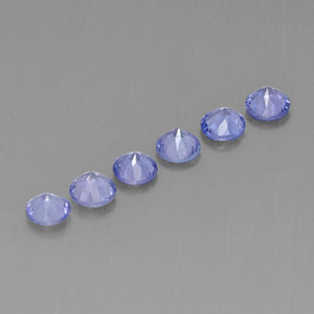 Tanzanite naturale viola da  ct, taglio rotondo, VVS-VS