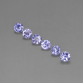 Tanzanite naturale viola da  ct, taglio rotondo, VVS-VS