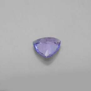 Tanzanite naturale viola da 0,63 ct, trillion, VS