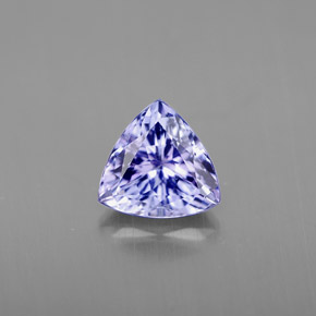 Tanzanite naturale viola da 1,14 ct, trillion, VVS
