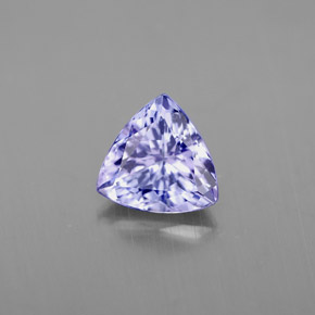 Tanzanite naturale viola da 1,14 ct, trillion, VVS