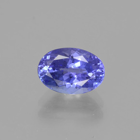 Tanzanite naturale viola da 1,72 ct, taglio ovale, VVS-VS