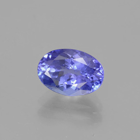 Tanzanite naturale viola da 1,72 ct, taglio ovale, VVS-VS