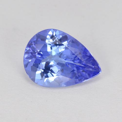 Tanzanite naturale blu da 1,04 ct, taglio a pera, VS