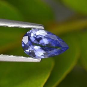 Tanzanite naturale blu da 0,82 ct, taglio a pera, VVS