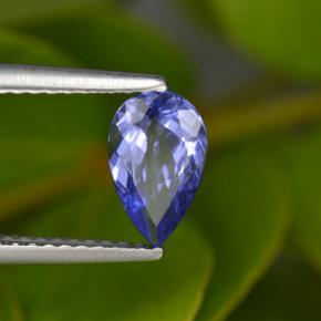 Tanzanite naturale blu da 0,82 ct, taglio a pera, VVS