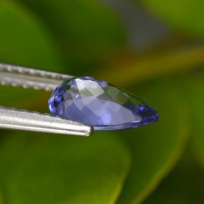 Tanzanite naturale blu da 0,82 ct, taglio a pera, VVS