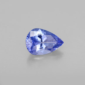 Tanzanite naturale viola da 1,07 ct, taglio a pera, VS