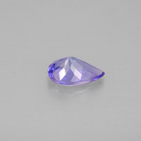 Tanzanite naturale viola da 0,84 ct, taglio a pera, VVS