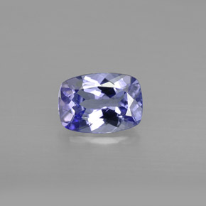 Tanzanite naturale viola da 0,86 ct, taglio a cuscino, VVS-VS