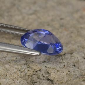 Tanzanite naturale blu da 1,42 ct, taglio ovale, VS