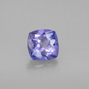 Tanzanite naturale viola da 0,99 ct, taglio a cuscino, VVS