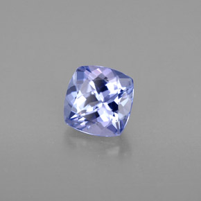 Tanzanite naturale viola da 1,07 ct, taglio a cuscino, VVS