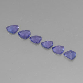 Tanzanite naturale blu da  ct, trillion, VVS-VS