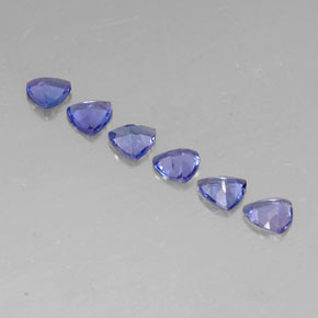 Tanzanite naturale blu da  ct, trillion, VVS-VS