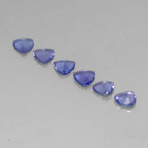 Tanzanite naturale blu da  ct, trillion, VVS-VS