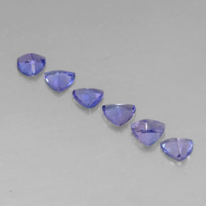 Tanzanite naturale blu da  ct, trillion, VVS-VS