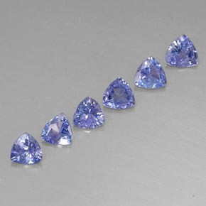 Tanzanite naturale blu da  ct, trillion, VVS-VS