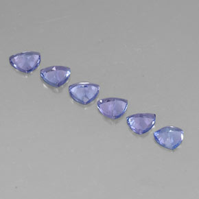 Tanzanite naturale blu da  ct, trillion, VVS-VS