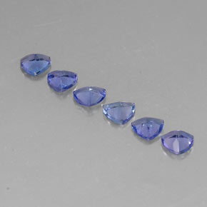 Tanzanite naturale blu da  ct, trillion, VVS-VS