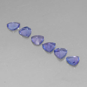 Tanzanite naturale blu da  ct, trillion, VVS-VS