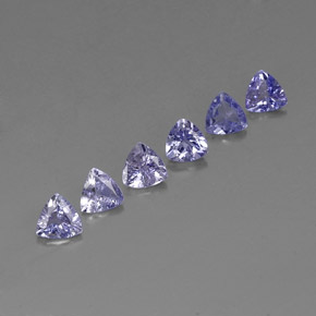 Tanzanite naturale blu da  ct, trillion, VVS-VS