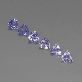 Tanzanite naturale blu da  ct, trillion, VVS-VS