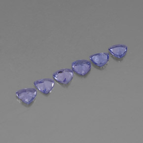 Tanzanite naturale blu da  ct, trillion, VVS-VS