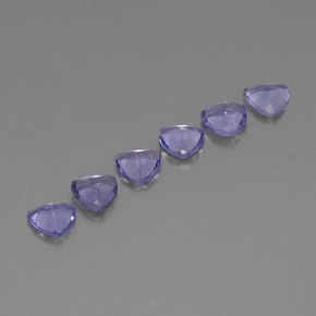 Tanzanite naturale blu da  ct, trillion, VVS-VS