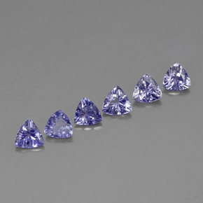 Tanzanite naturale blu da  ct, trillion, VVS-VS