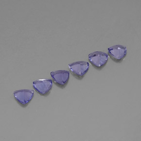 Tanzanite naturale blu da  ct, trillion, VVS-VS