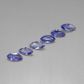 Gemme di Tanzanite Viola Blu naturale da 1.86 ct, Taglio marquise, VVS-VS