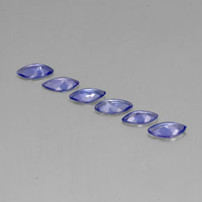 Gemme di Tanzanite Viola Blu naturale da 1.86 ct, Taglio marquise, VVS-VS