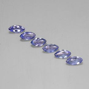 Tanzanite naturale blu da  ct, marchesa, VVS-VS