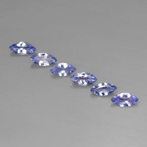 Tanzanite naturale blu da  ct, marchesa, VVS-VS