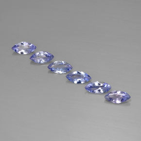 Tanzanite naturale blu da  ct, marchesa, VVS-VS
